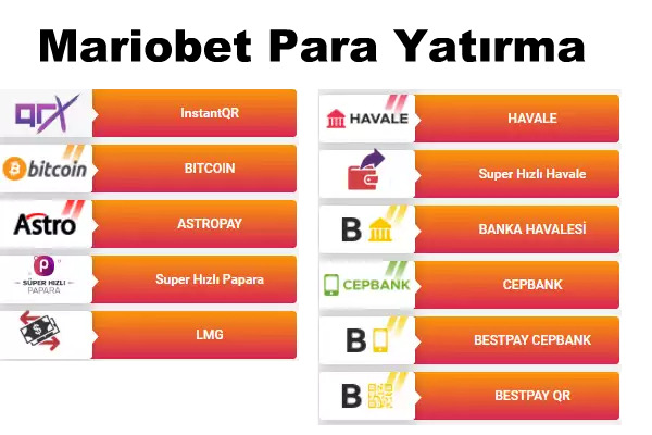 mariobet para yatırma